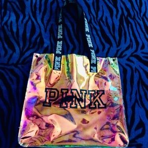 Victoria Secret,Pink Iridescent Tote Bag.